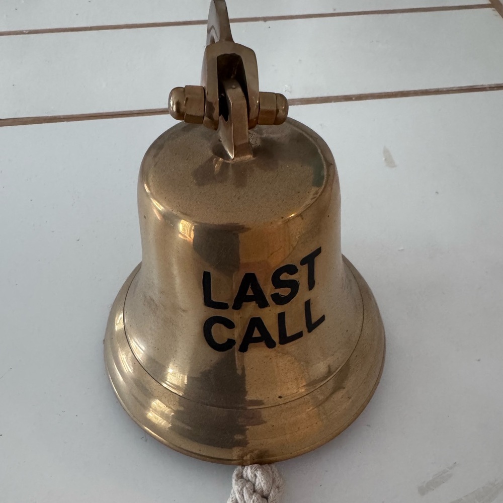 Gold Bell with Rope Handle - Picture 2 of 2